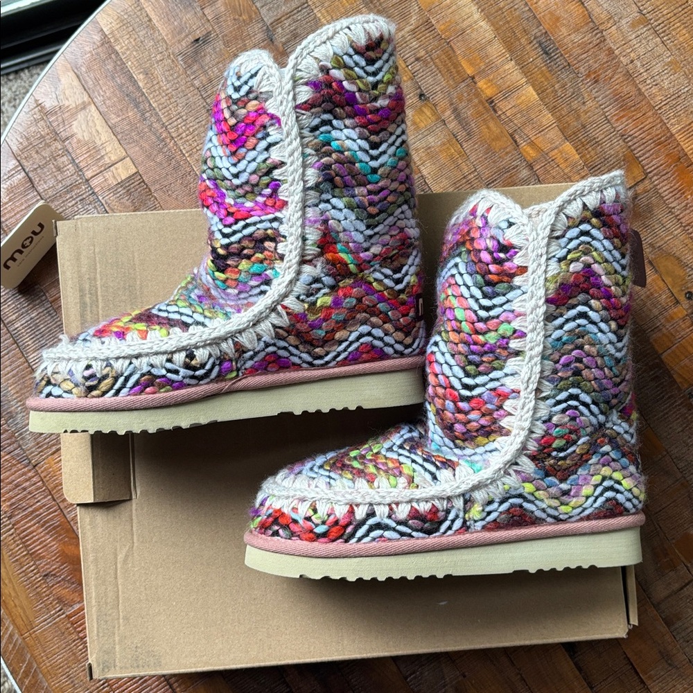 Mou Arctic 24 Colorful Wool Winter Boots - Picture 7 of 12